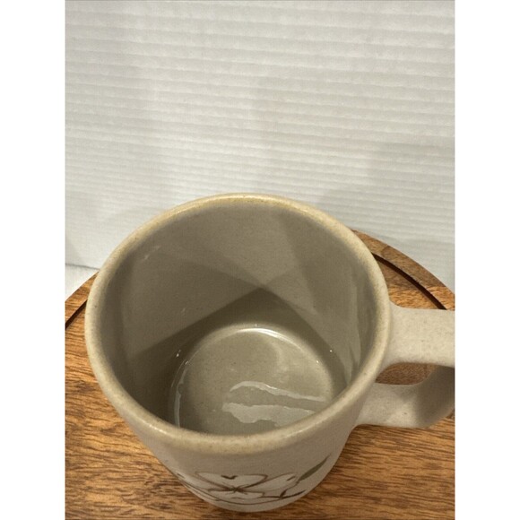 Vintage Pigeon Forge Pottery Coffee Cup Mug Dogwood Flower Clear Glaze - Picture 4 of 7
